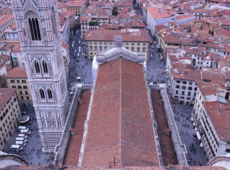Florencja Duomo_Santa_Maria_del_Fiore, widok z kopuły