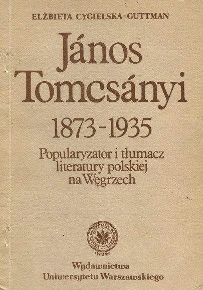 Elżbieta Cygielska-Guttman, János Tomcsányi, okładka, recenzja